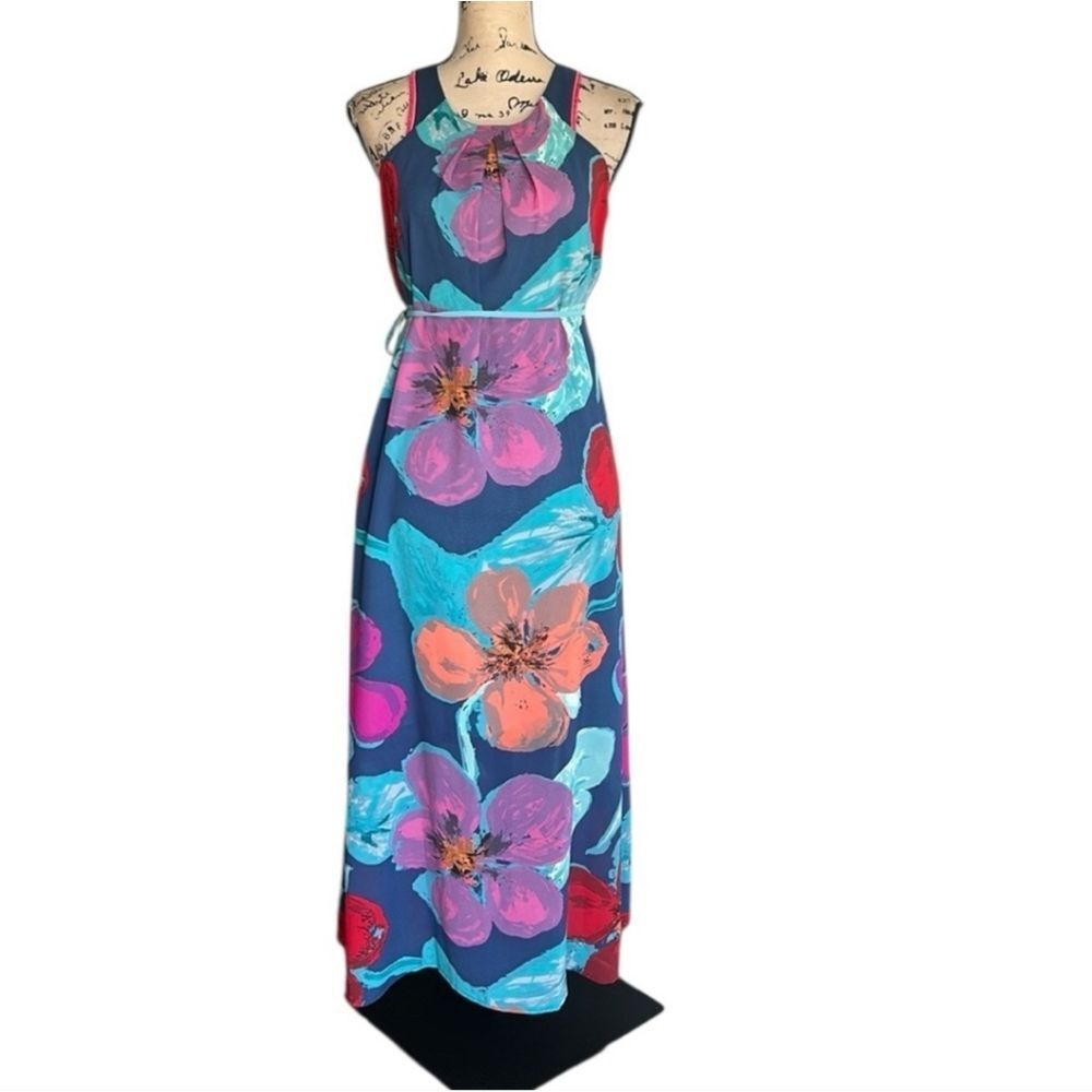 ANTHROPOLOGIE MAEVE Colorful Sleeveless Maxi Dress SIZE 0